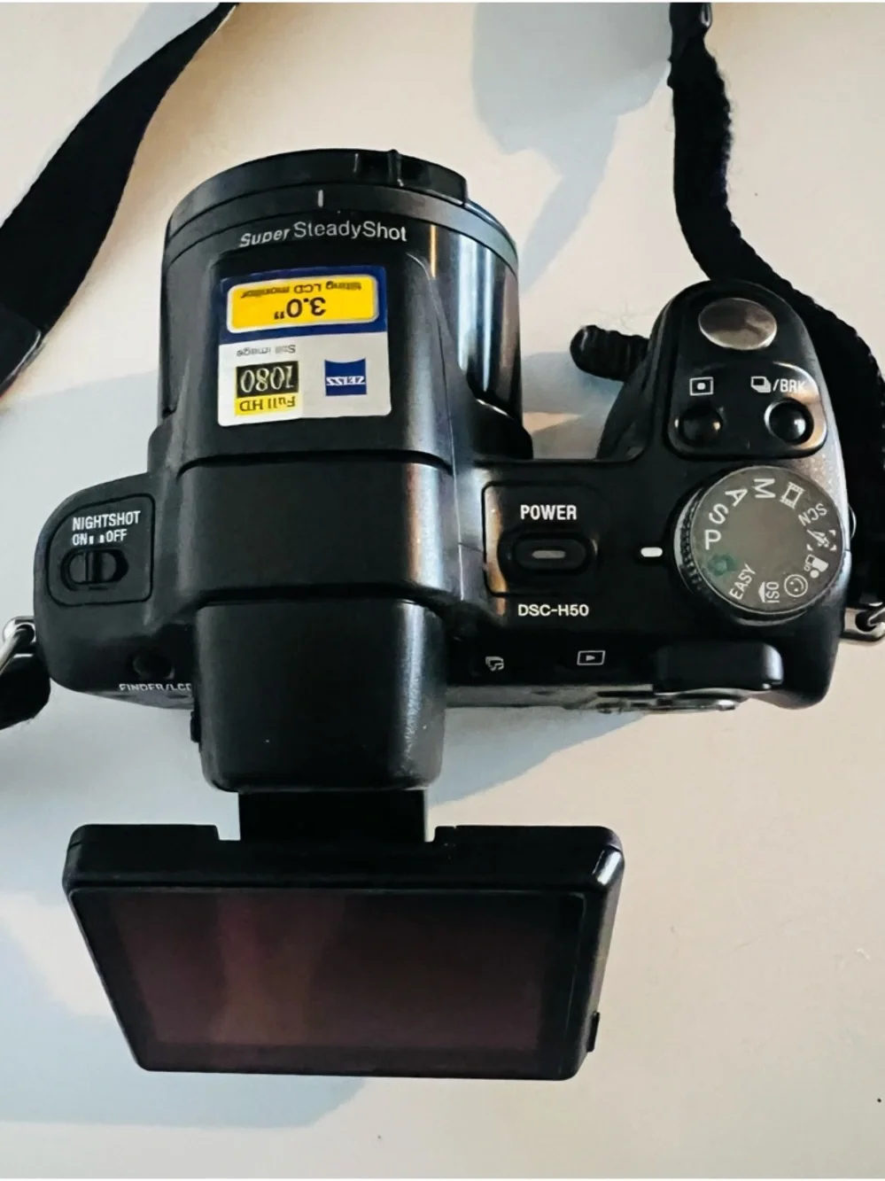Sony CyberShot DSC-H50 9.1MPDigital Camera 15X Optical Zoom Lens Conditions Work